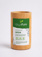 VijayaPure Natural Neem Wood Glass – Handmade Ayurvedic Wooden Tumbler for Daily Wellness