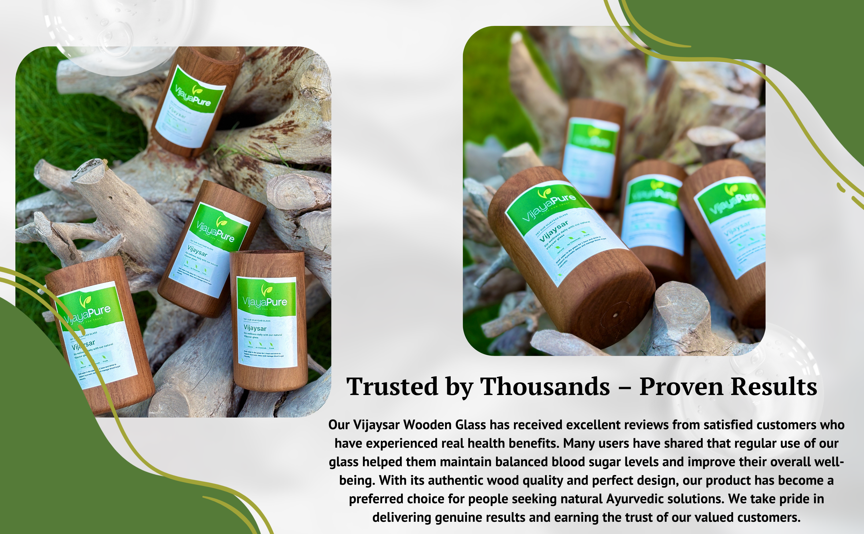 VijayaPure| Herbal Vijaysar Tumblar for Sugar Balance