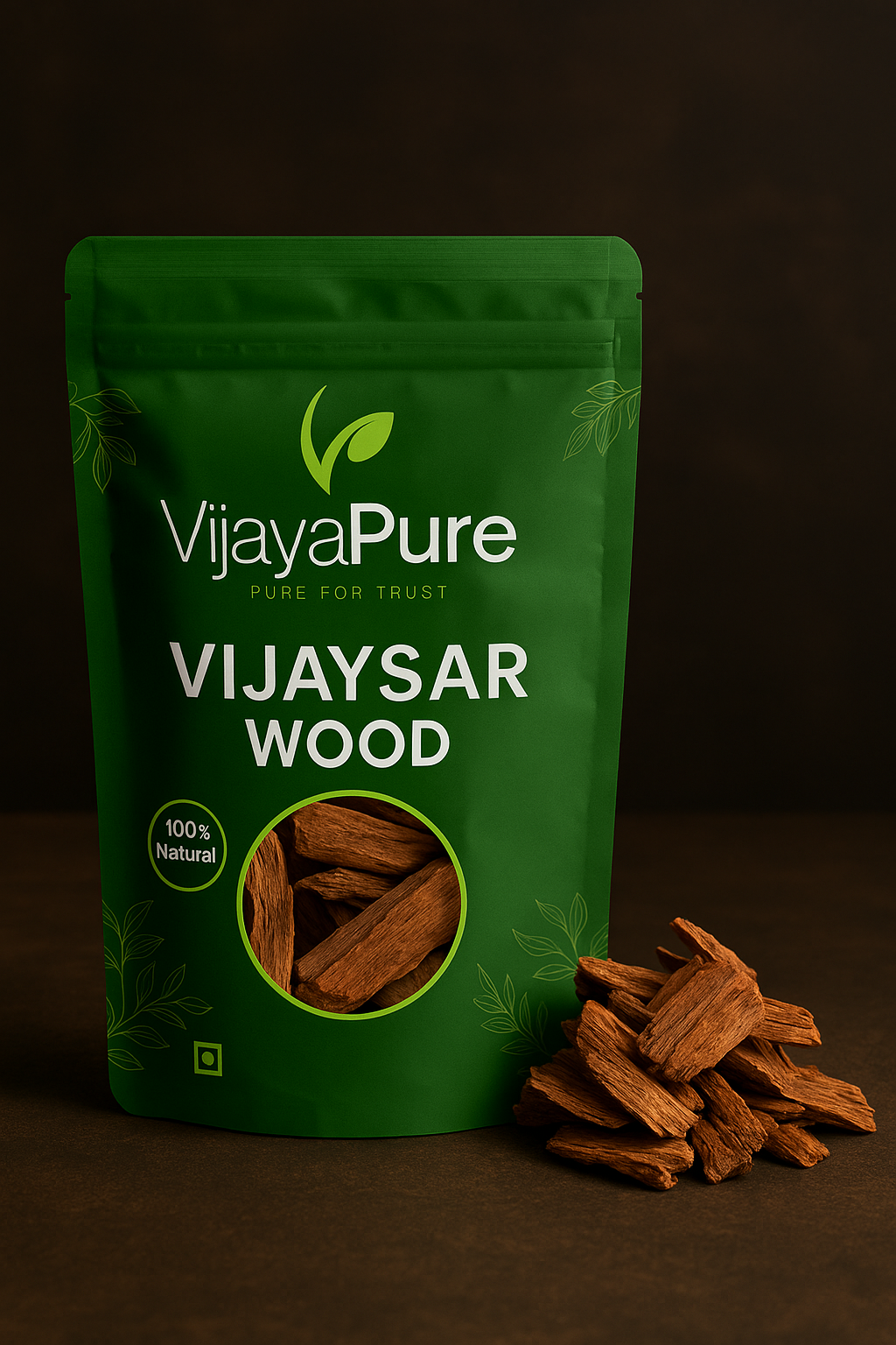 Premium Vijaysar Wood Chips – 100% Natural Ayurvedic Wellness Wood