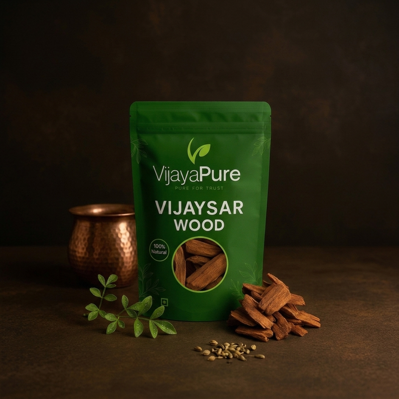 VijayaPure natural Vijaysar wood chips Pterocarpus marsupium